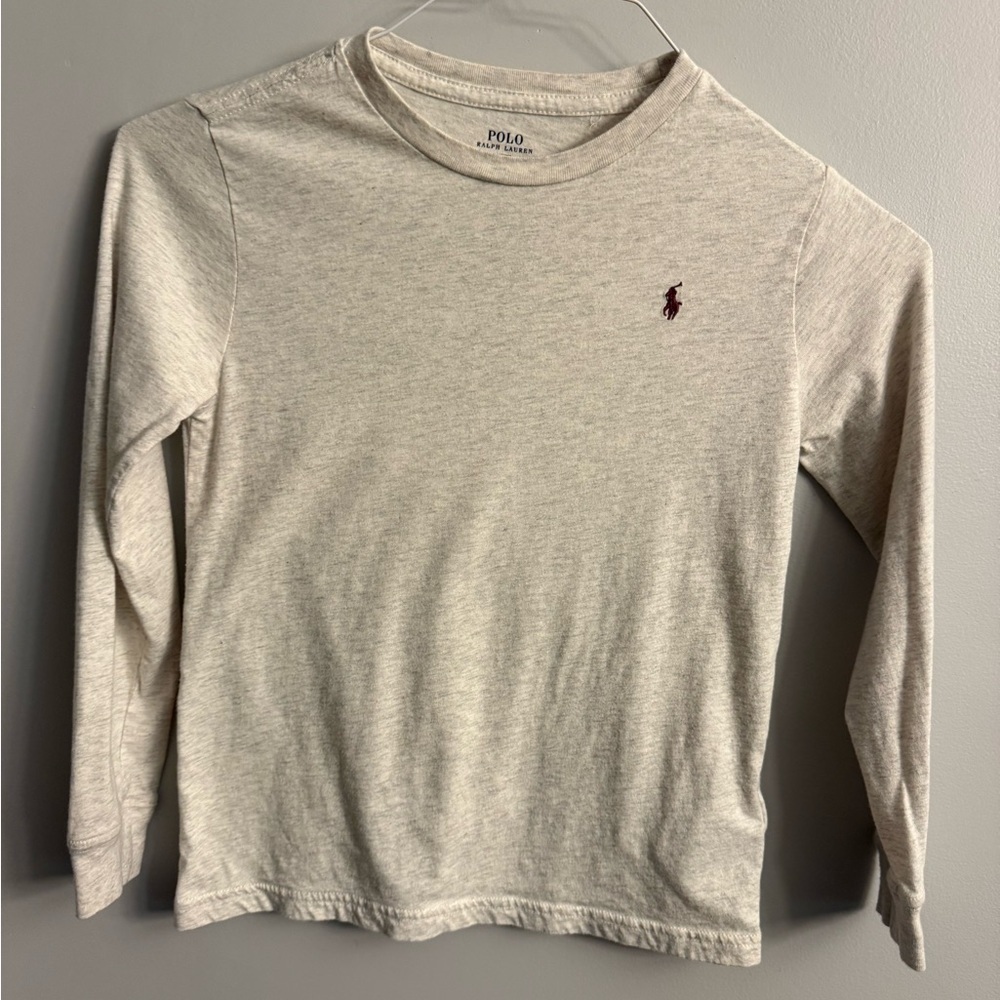 Polo by Ralph Lauren Kids Heather Gray Long Sleeve Tee